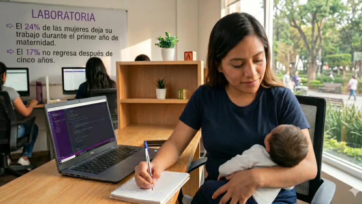 Por trabajos humanos que permitan maternar:  24% de las mujeres deja su trabajo durante el primer año de maternidad
