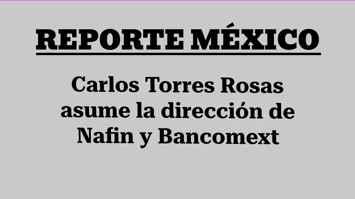 Carlos Torres Rosas asume la dirección de Nafin y Bancomext