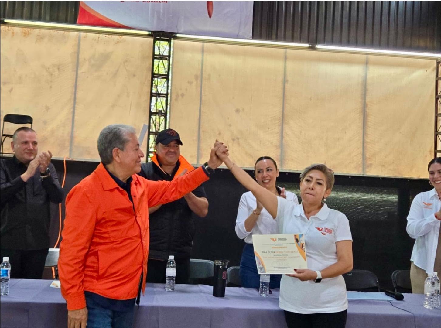 RINDIÓ PROTESTA IRMA GÓMEZ CONTRERAS COMO DIRIGENTE ESTATAL DE TRABAJAJDORES Y PRODUCTORES EN MOVIMIENTO 