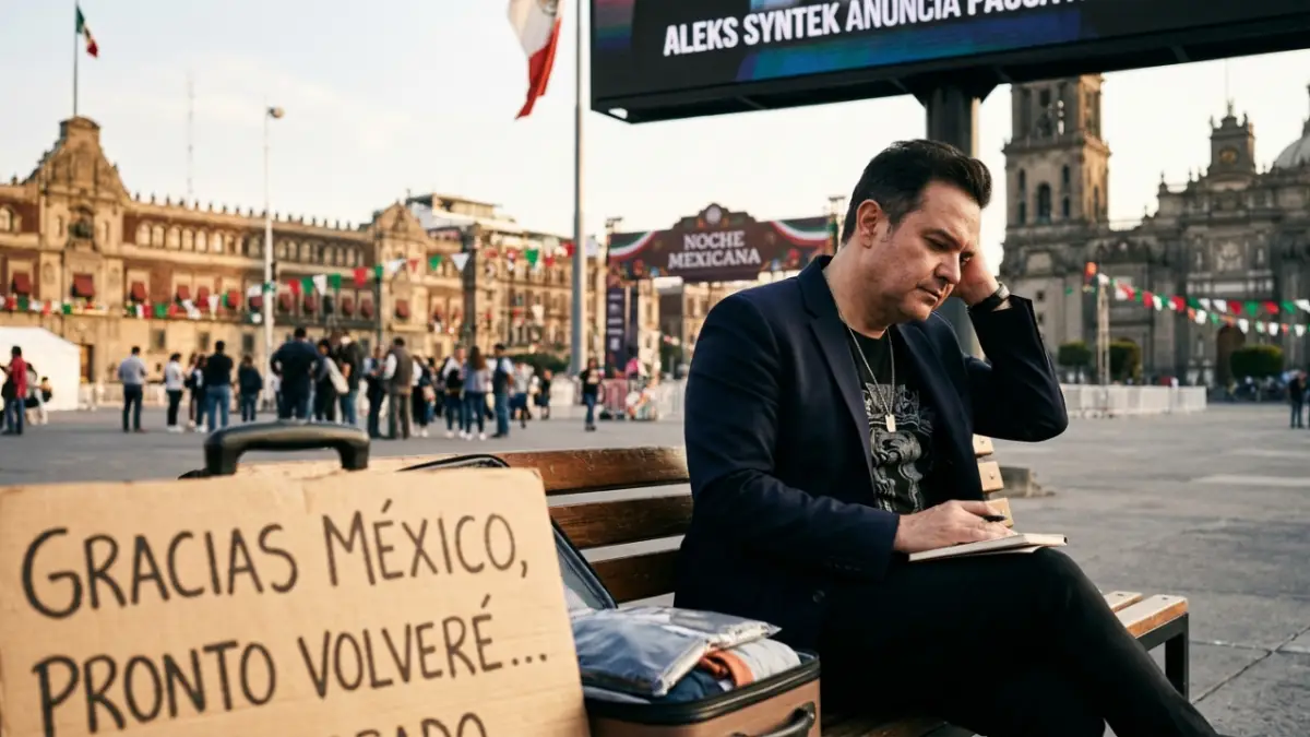 Aleks Syntek anuncia que se va de México tras polémico concierto del 15 de septiembre