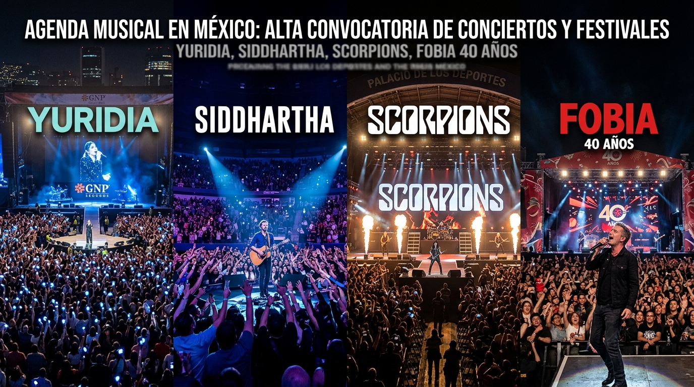 La música en vivo paraliza la CDMX: De estadios abarrotados a festejos de cuatro décadas de trayectoria