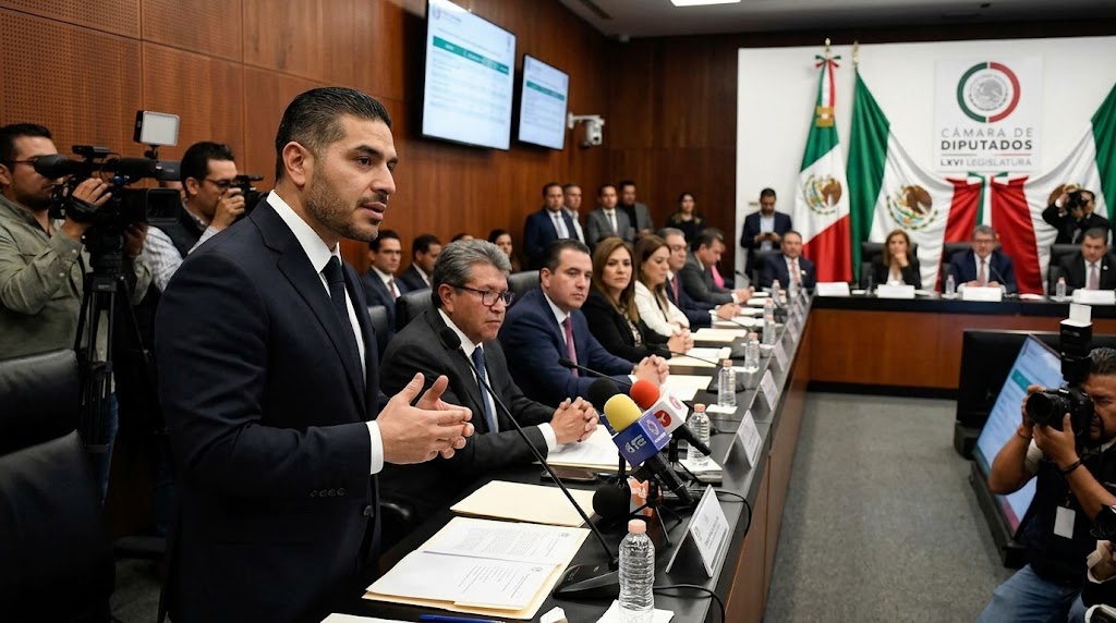 Comparece Omar García Harfuch ante la Jucopo de la Cámara de Diputados